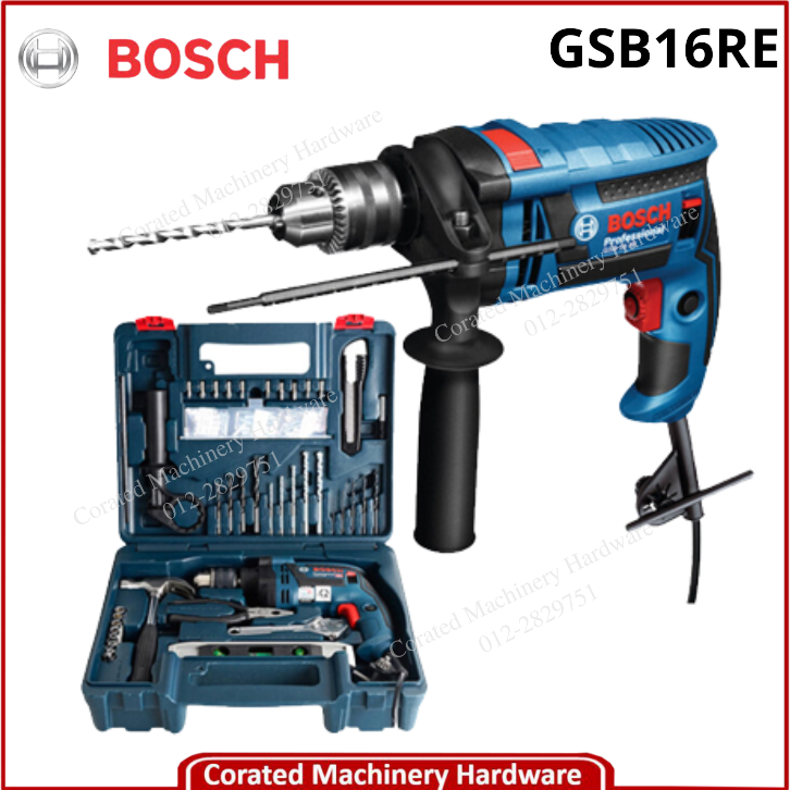 BOSCH GSB16RE 16MM IMPACT DRILL 750W Corated Enterprise