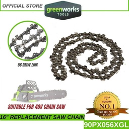 16" Replacement Saw Chain for Greenworks GD40CS40 Chain Saw 90PX056XGL