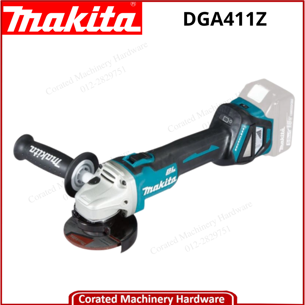 MAKITA DGA411Z 100MM CORDLESS ANGLE GRINDER