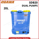 OGAWA 20L (DUAL PUMP) KNAPSACK RECHARGEABLE BATTERY SPRAYER