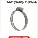 TAIWAN HOSE CLIP 60MM-80MM (2-1/2&quot;-3&quot;)