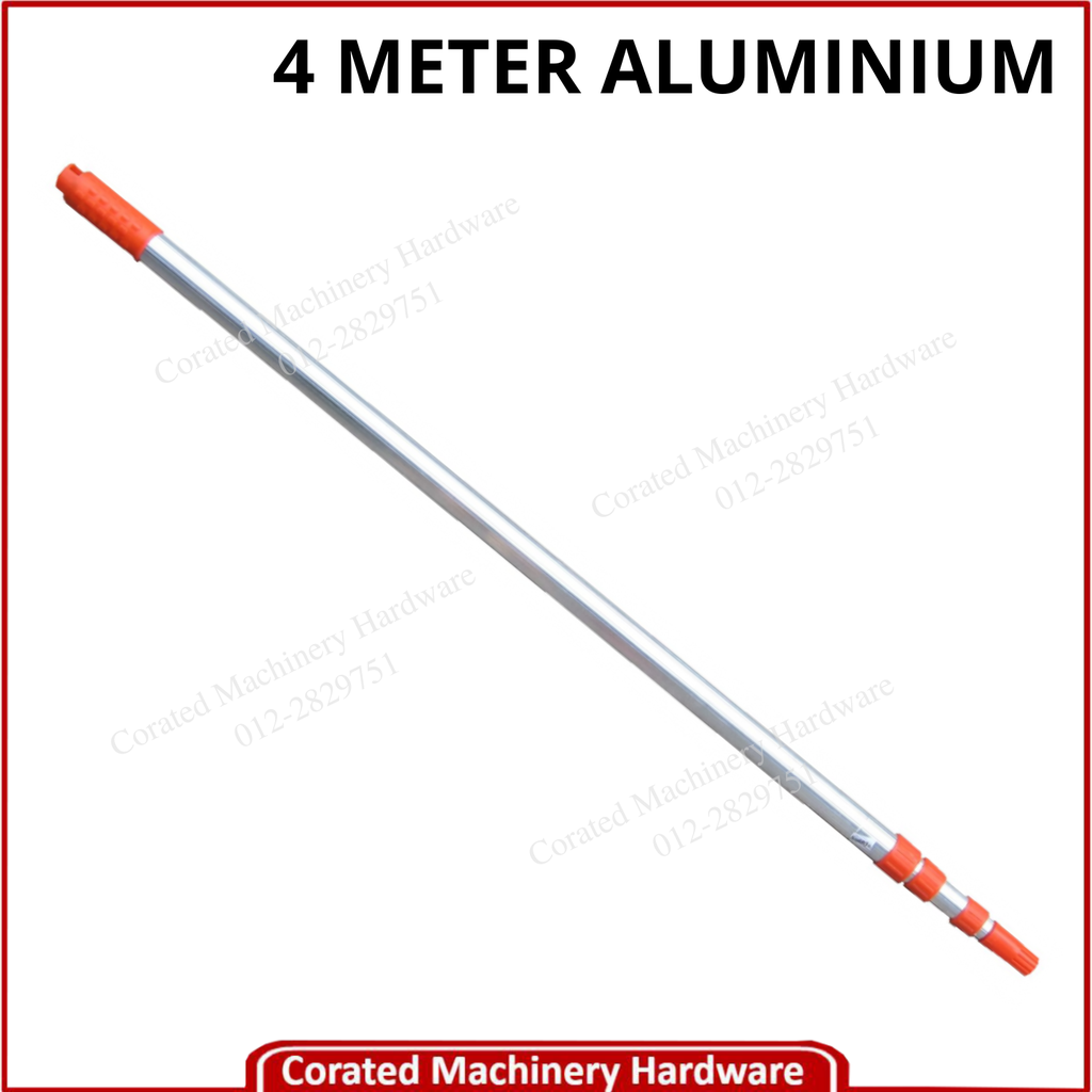 HITZ 4 METER TRIPLE EXTENSION ALUMINIUM POLE