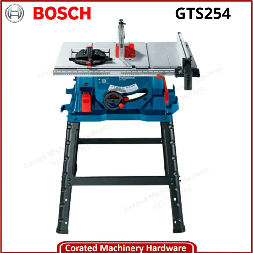 BOSCH GTS254 254MM TABLE SAW WITH STAND