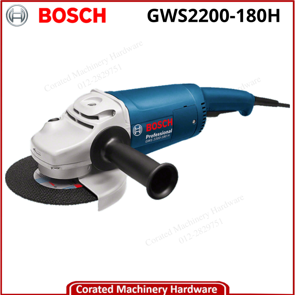 BOSCH GWS2200-180H 7&quot; ANGLE GRINDER (2,200W)