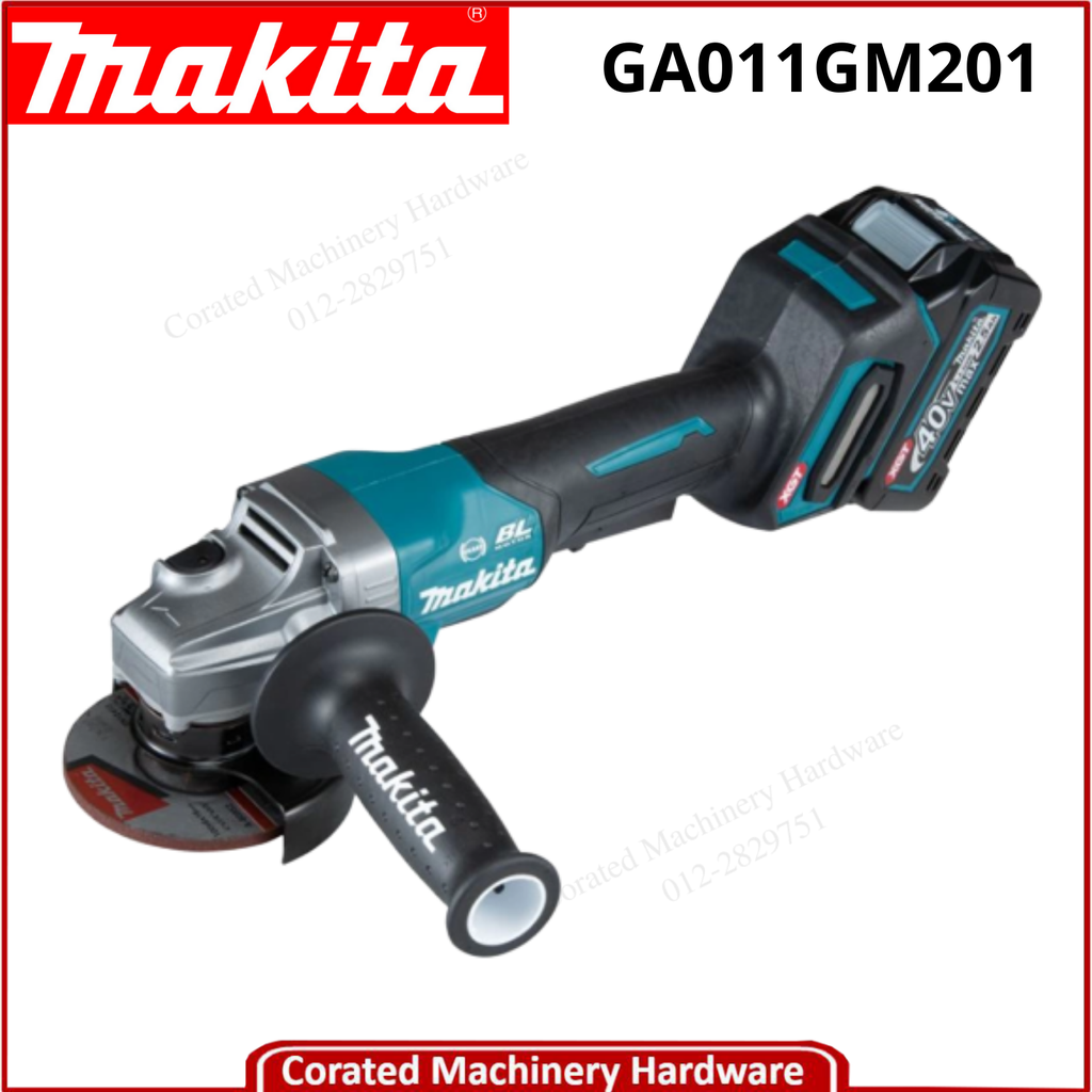 MAKITA GA011GM201 100MM CORDLESS ANGLE GRINDER