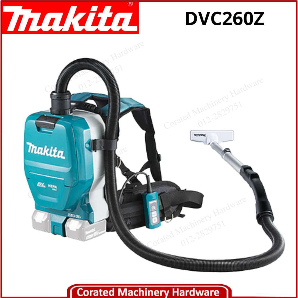 MAKITA DVC260ZX CORDLESS BACKPACK VACUUM CLEANSER