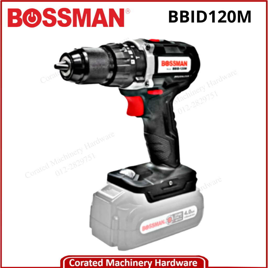 BOSSMAN BBID120M 13MM CORDLESS HAMMER DRILL