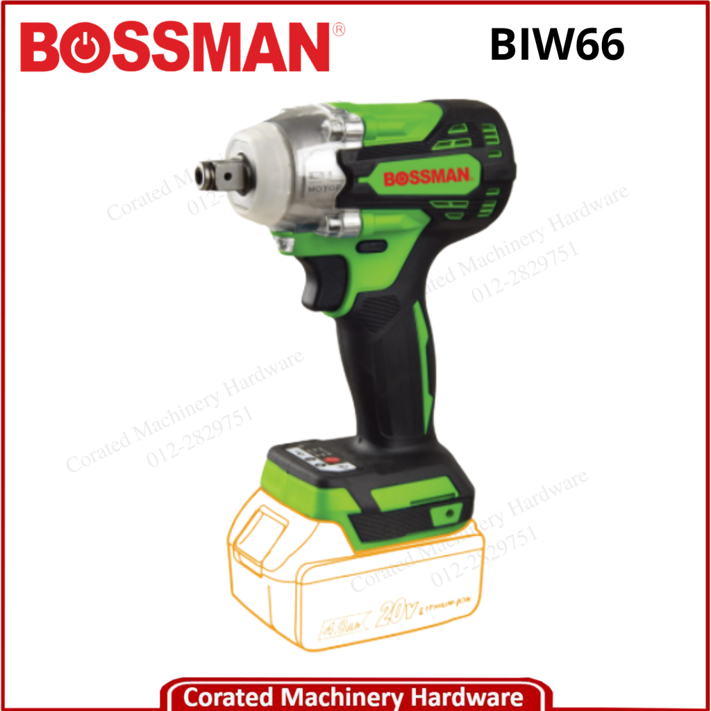 BOSSMAN BIW66 1/2&quot; CORDLESS IMPACT WRENCH