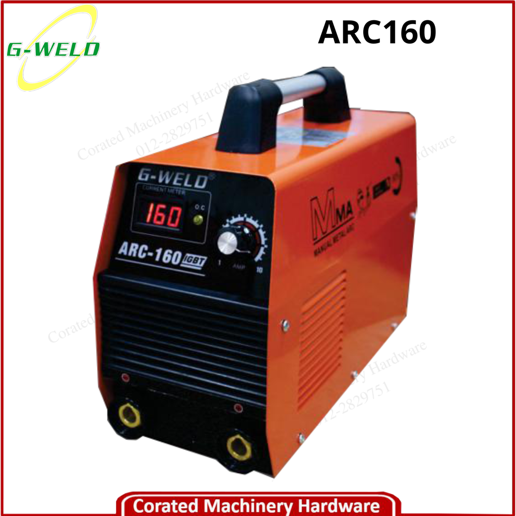 G-WELD ARC160 130AMP INVERTER WELDING MACHINE