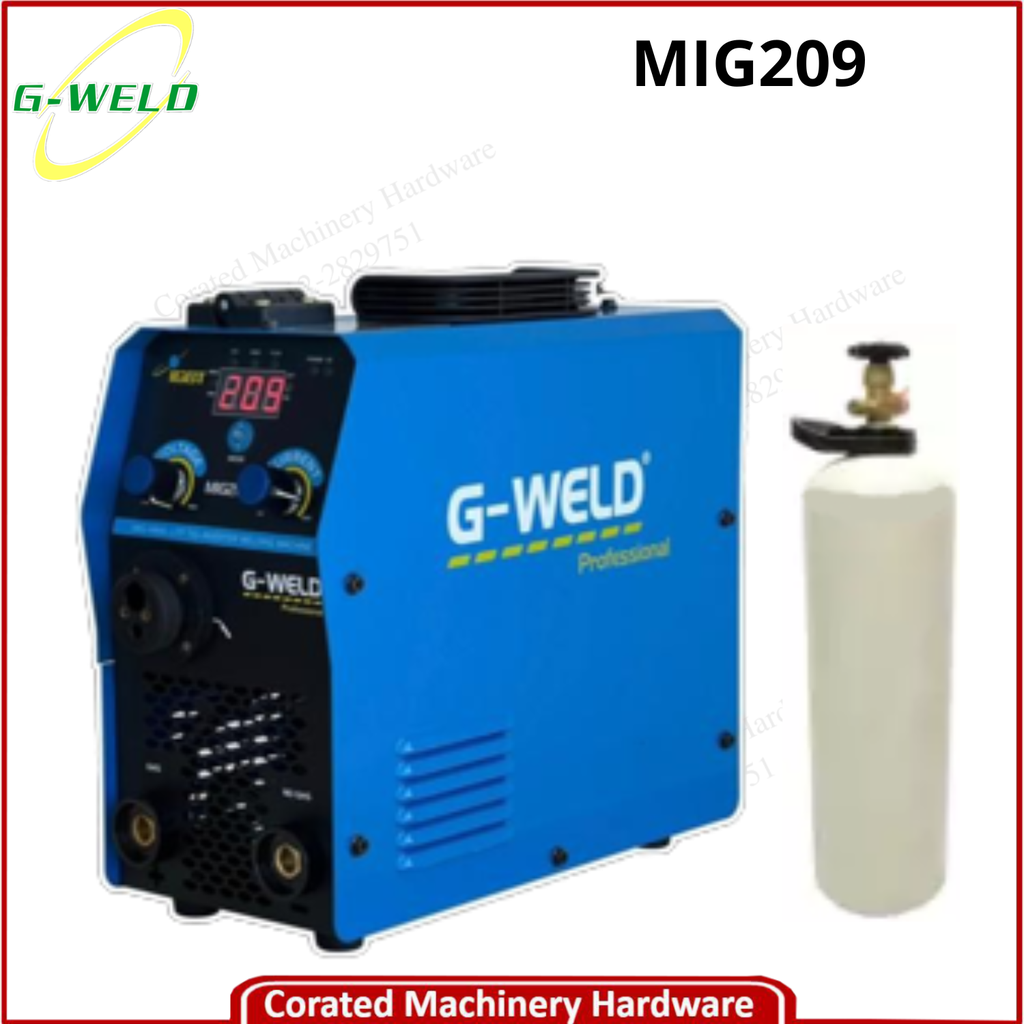 G-WELD MIG209 (GAS &amp; GASLESS) MIG WELDING MACHINE