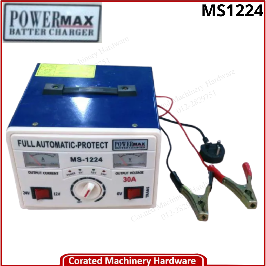 POWER MAX BATTERY CHARGER 6/12/24V 30A