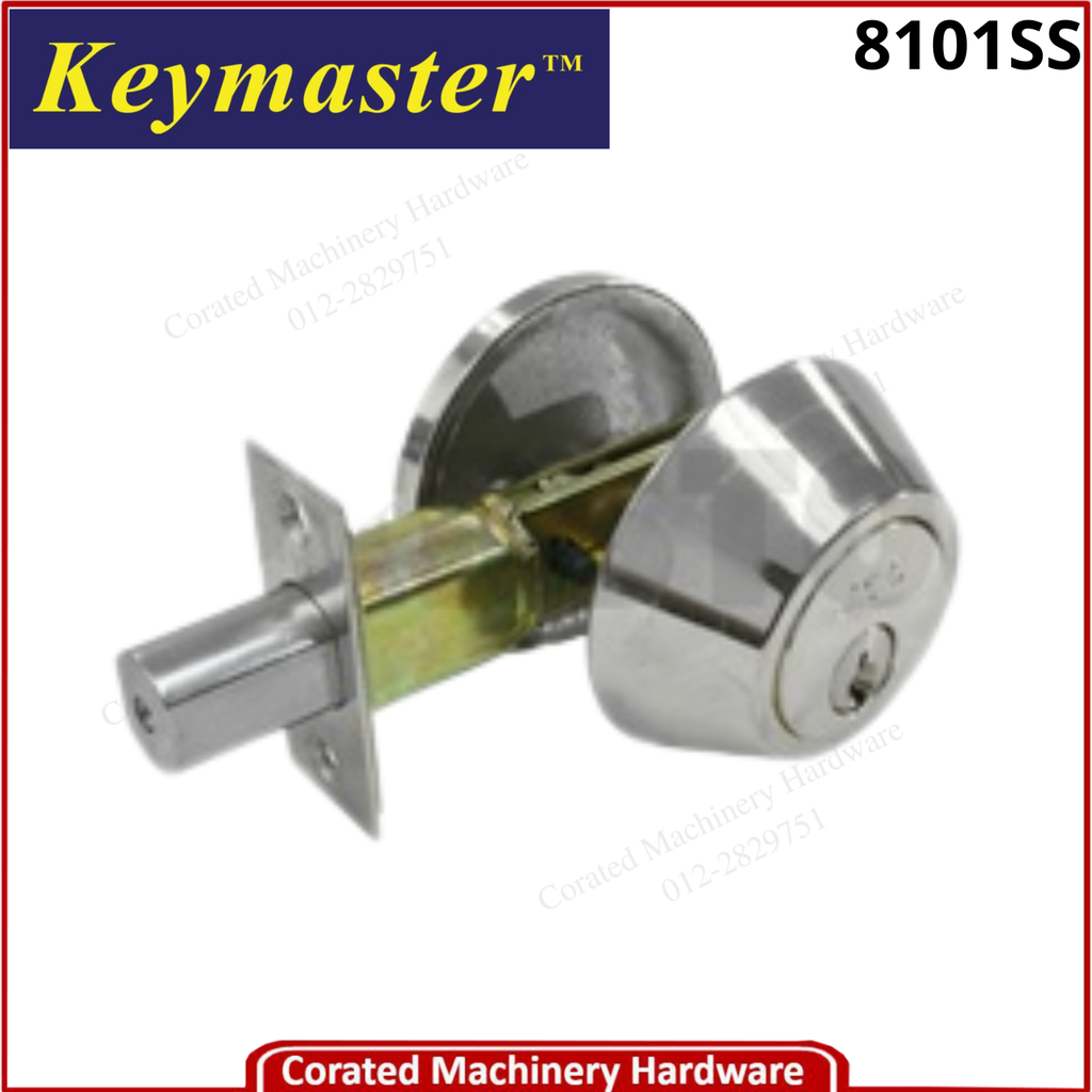 KEYMASTER 8101SS SINGLE DEAD BOLT LOCK