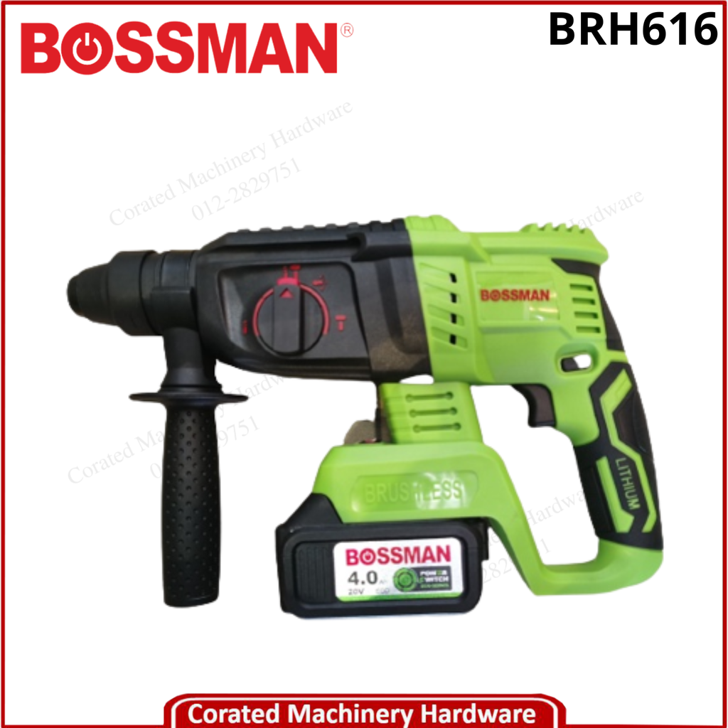 BOSSMAN BRH616 CORDLESS BRUSHLESS ROTARY HAMMER