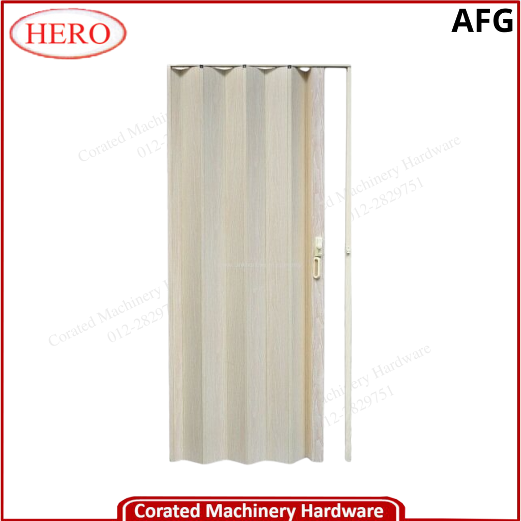 HERO 33&quot; X 82&quot; PVC FOLDING DOOR (GREY)