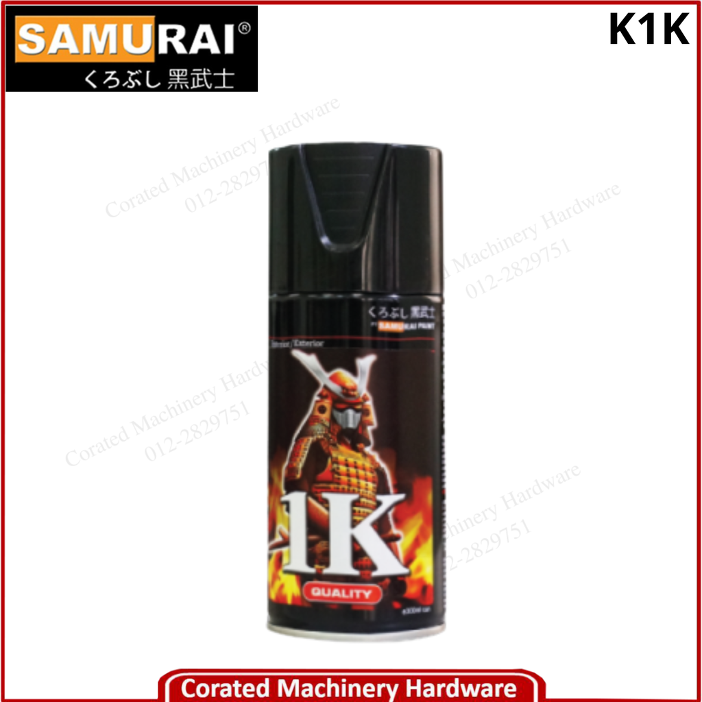 SAMURAI K1K SPRAY PAINT METALIC COLOUR 300ML 