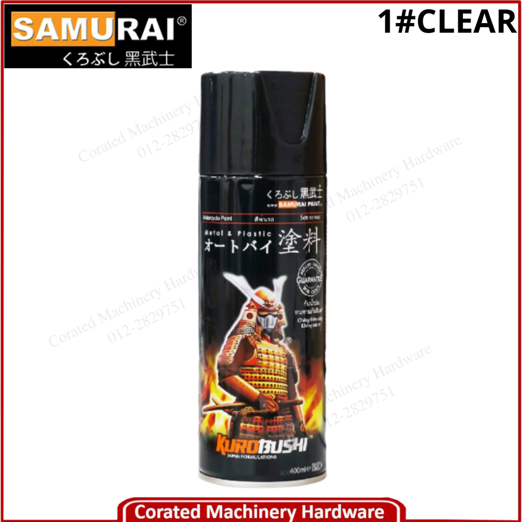 SAMURAI 1# CLEAR PAINT SPRAY 400ML