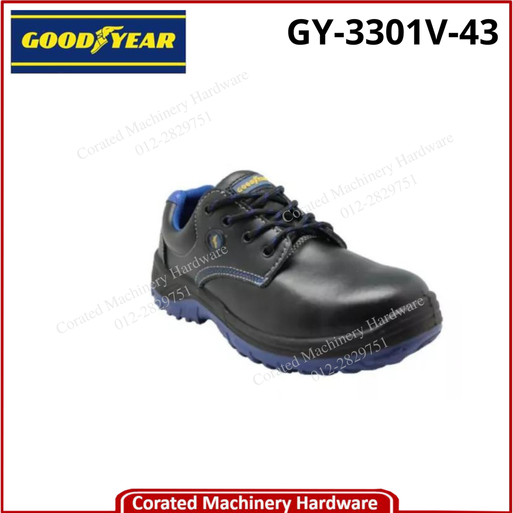 GOODYEAR SAFETY SHOES GY3301V #43 (SIZE:9) (BLACK)