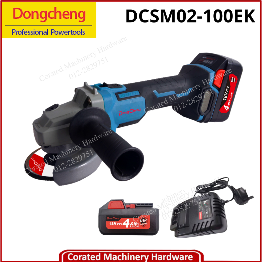 DONG CHENG DCSM02-100EK 18V CORDLESS ANGLE GRINDER