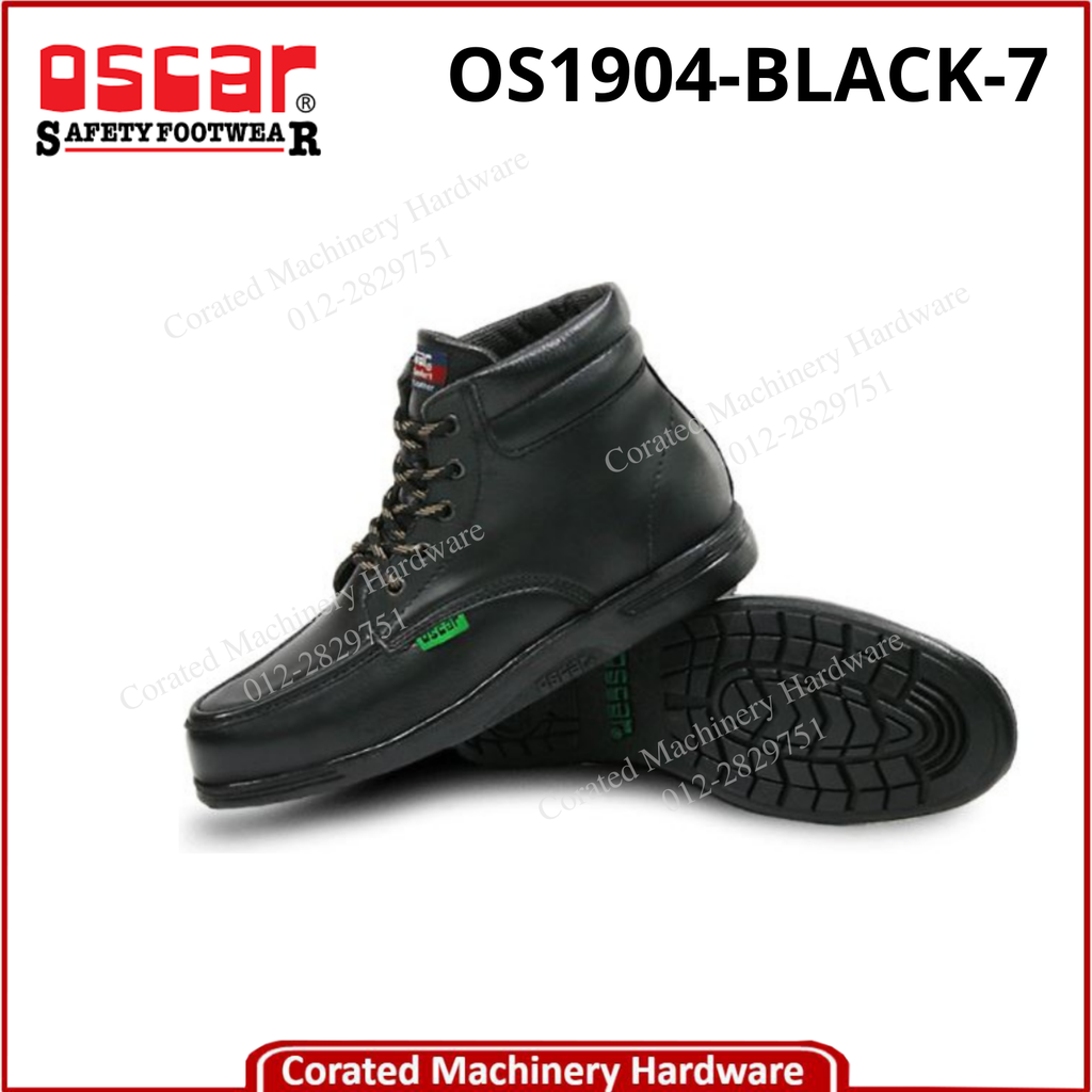 OSCAR  LACE UP MID-CUT BOOT OS1904-BLACK-7