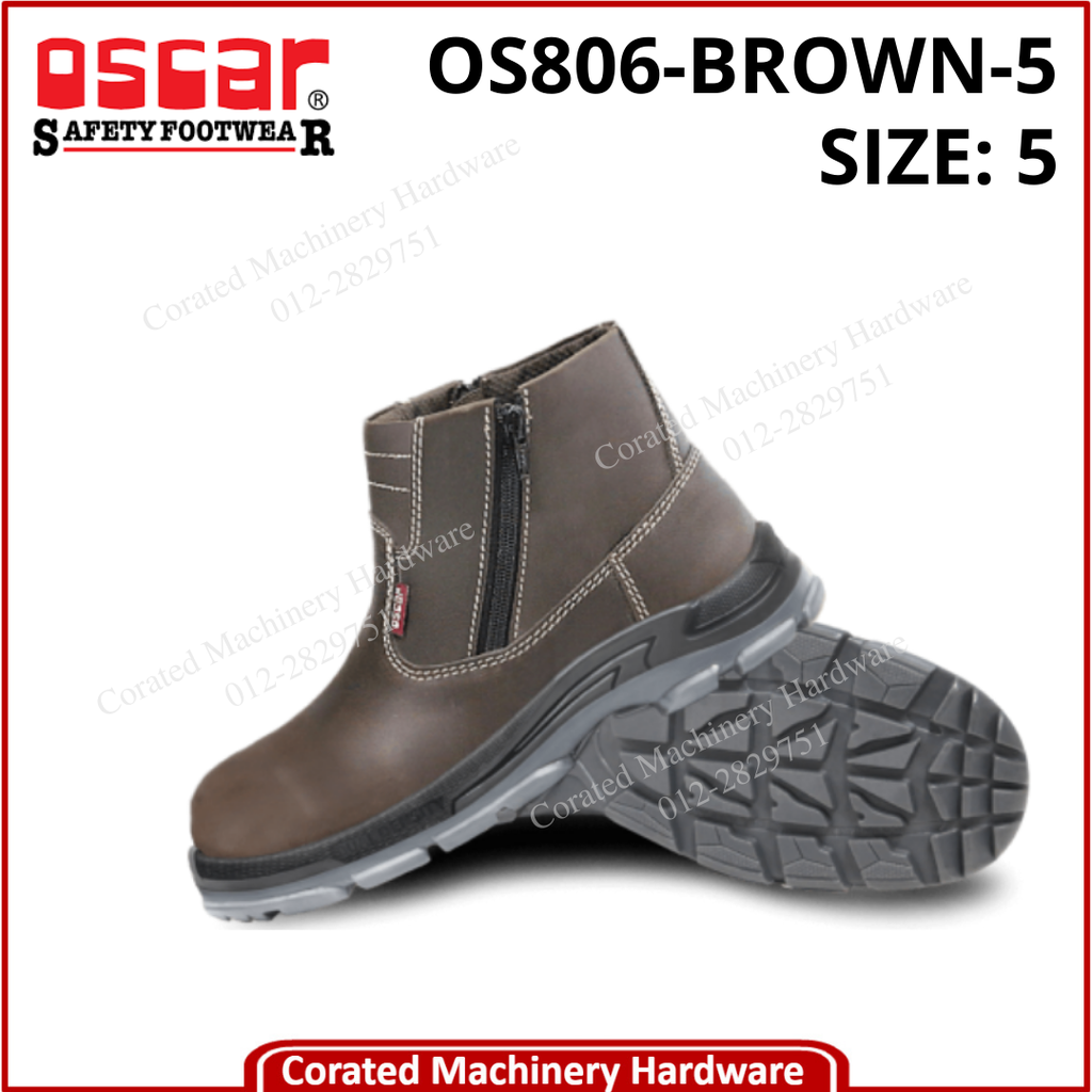 OSCAR SUPER-TEC &quot;R&quot; DOUBLE ZIP BOOT 806-BROWN