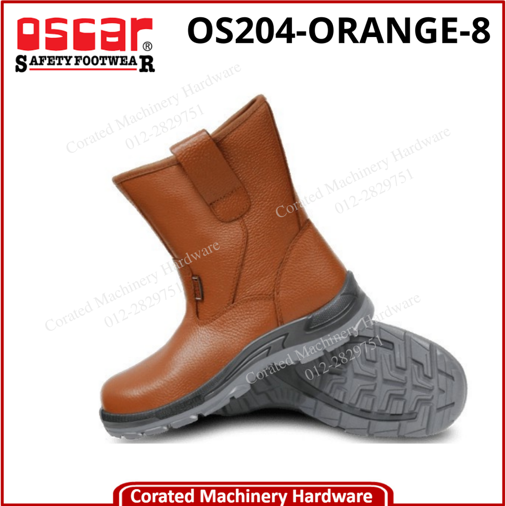 OSCAR PULL ON LONG BOOT OS204-ORANGE-8