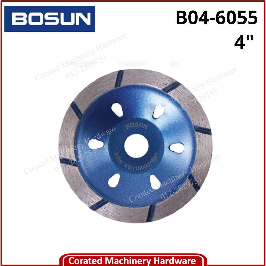 BOSUN-6055 4&quot; DIAMOND CUP WHEEL F1