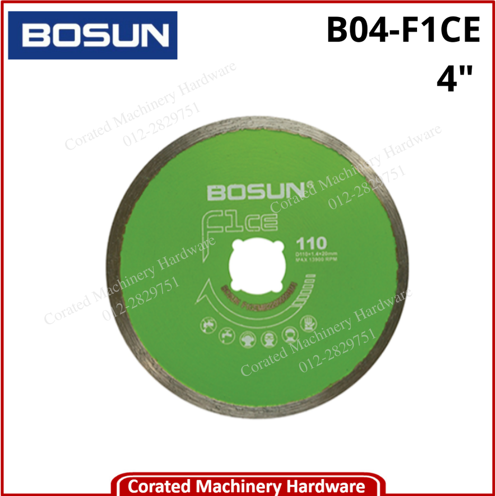 BOSUN 4&quot; DIAMOND WHEEL F1CE