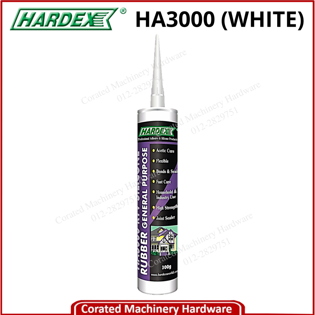 HARDEX HA3000 GENERAL PURPOSE SILICONE (300 GRAM)