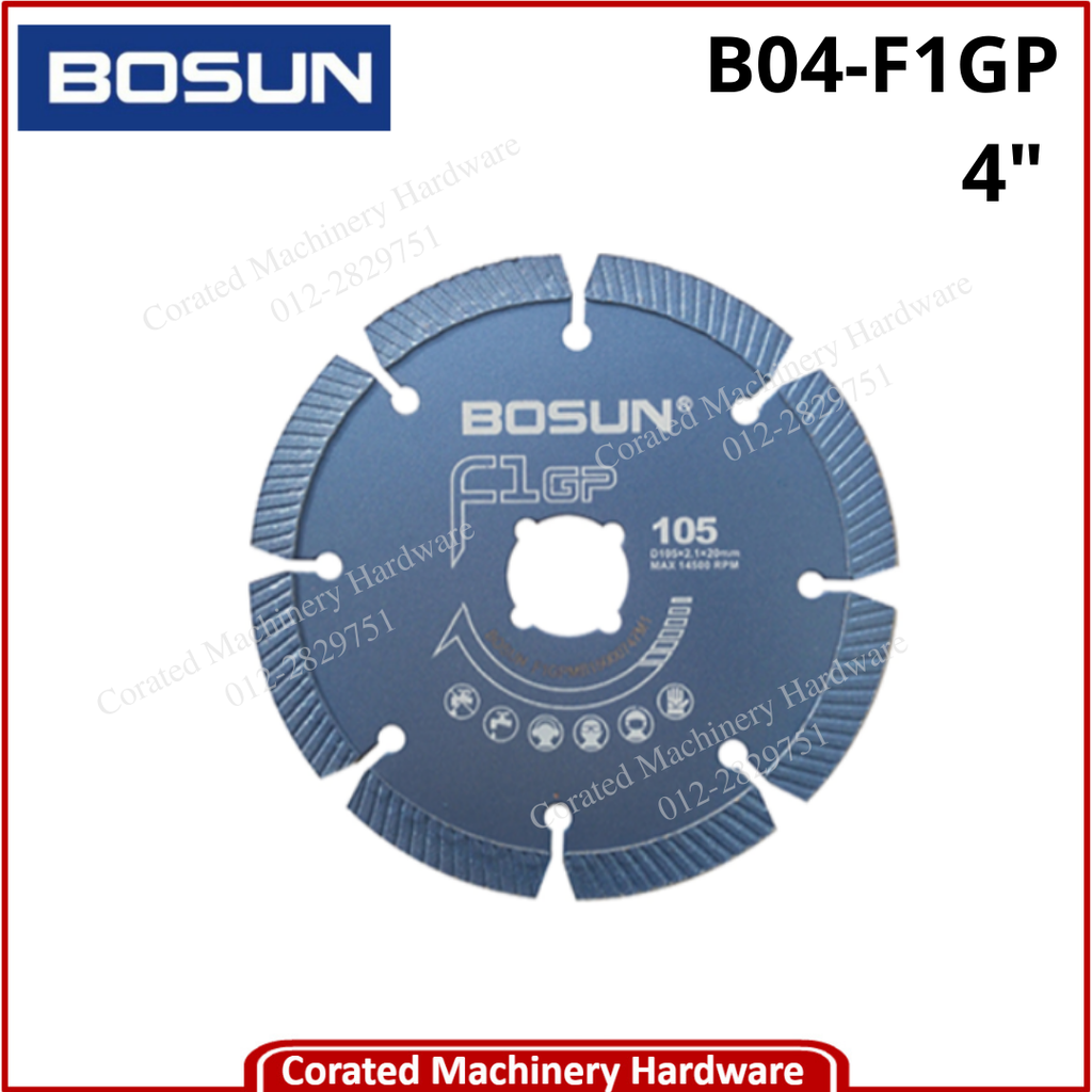 BOSUN 4&quot; DIAMOND WHEEL F1GP