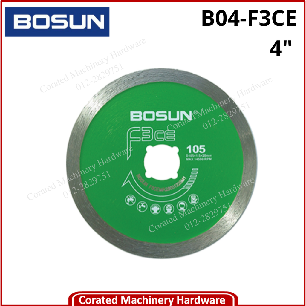 BOSUN 4&quot; DIAMOND WHEEL F3CE