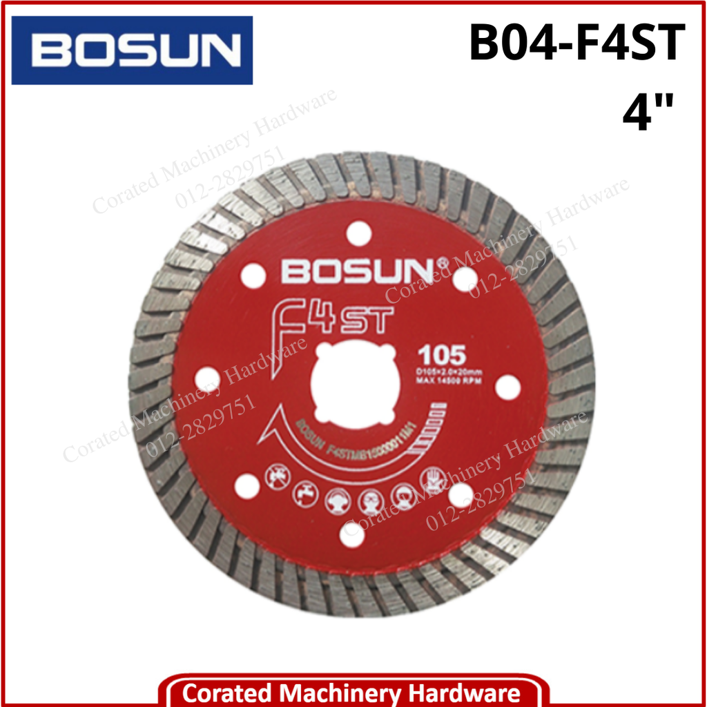 BOSUN 4&quot; DIAMOND WHEEL F4ST