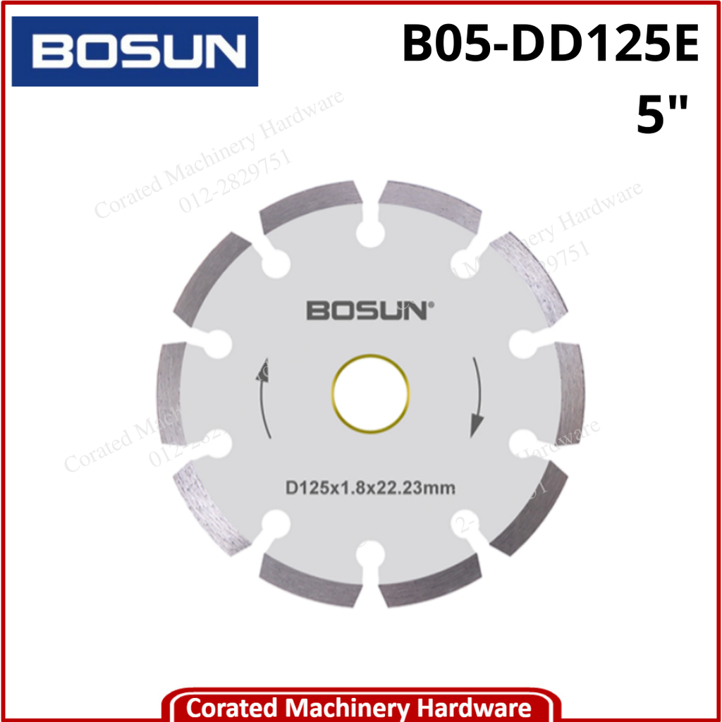 BOSUN 5&quot; DIAMOND WHEEL DD125E