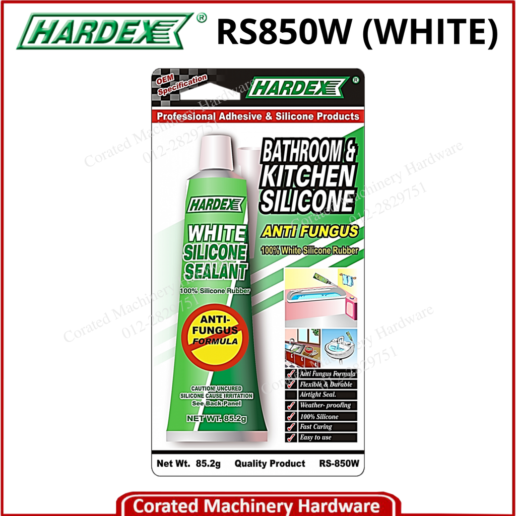 HARDEX RS850W WHITE SILICONE (85.2 GRAM)