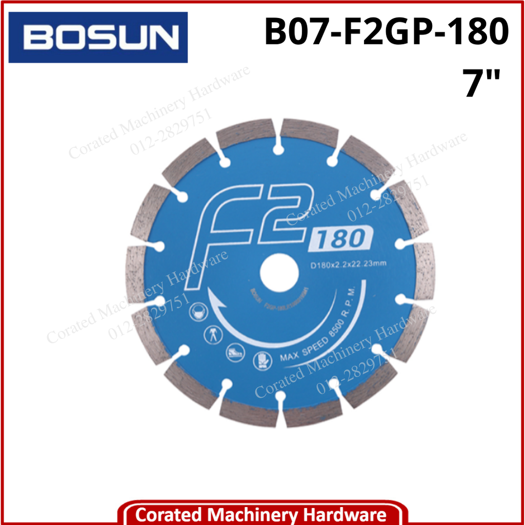 BOSUN 7&quot; DIAMOND WHEEL F2GP-180