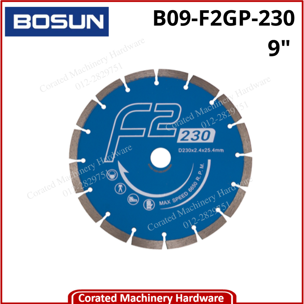 BOSUN 9&quot; DIAMOND WHEEL F2GP-230