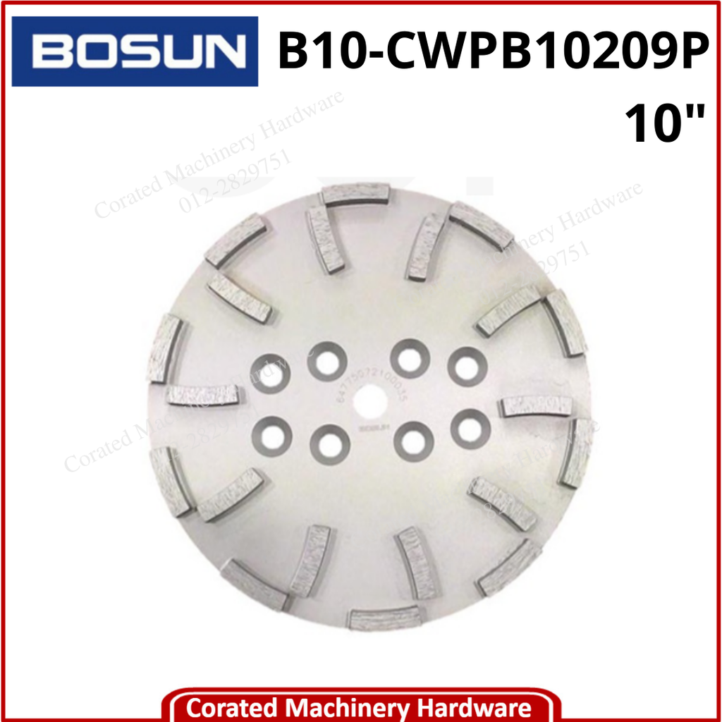 BOSUN 10&quot; DIAMOND CUP WHEEL CWPB10209P