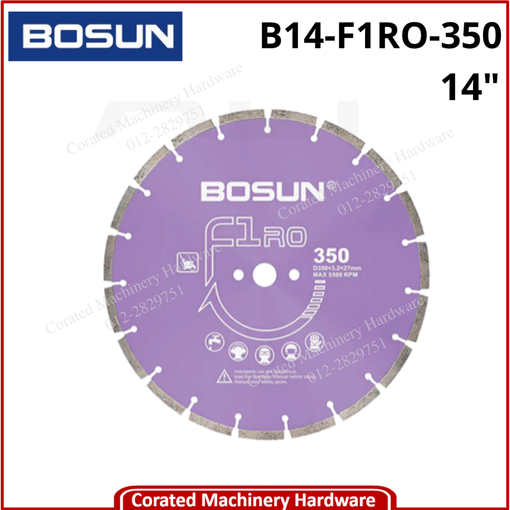 BOSUN 14&quot; DIAMOND WHEEL F1RO-350