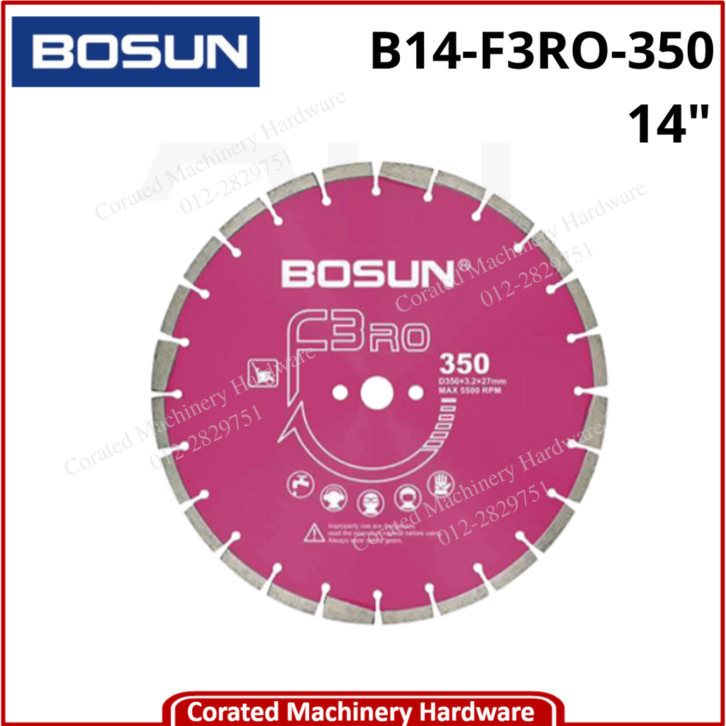 BOSUN 14&quot; DIAMOND WHEEL F3RO-350