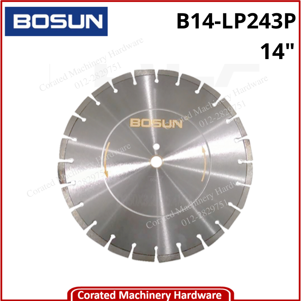 BOSUN 14&quot; DIAMOND WHEEL - DRY LASER WELDED DRY