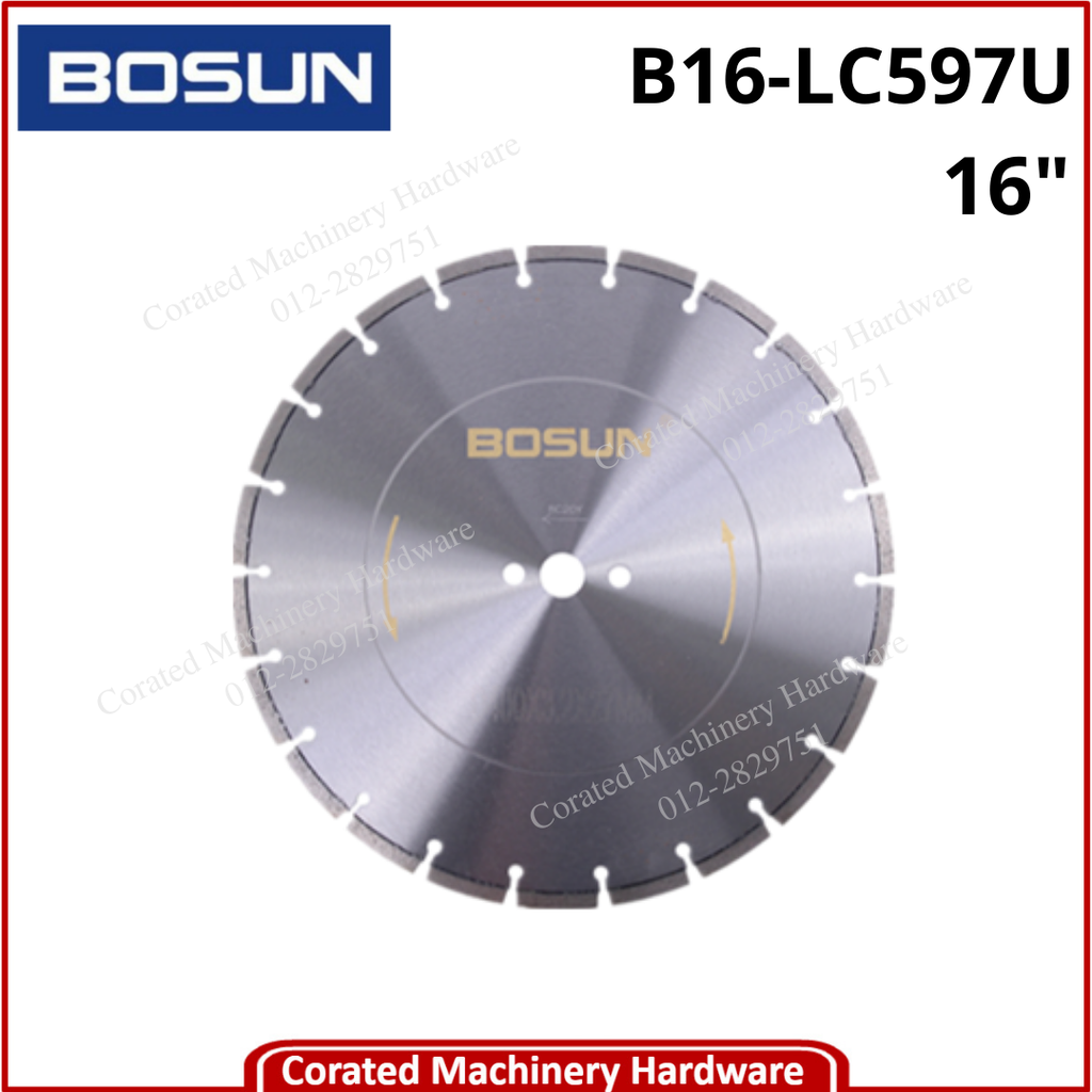 BOSUN 16&quot; LASER WELDED DRY DIAMOND BLADE LC597