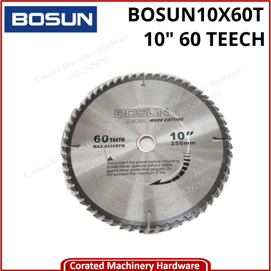 BOSUN 10&quot; X 60T TCT SAW BLADE - WOOD