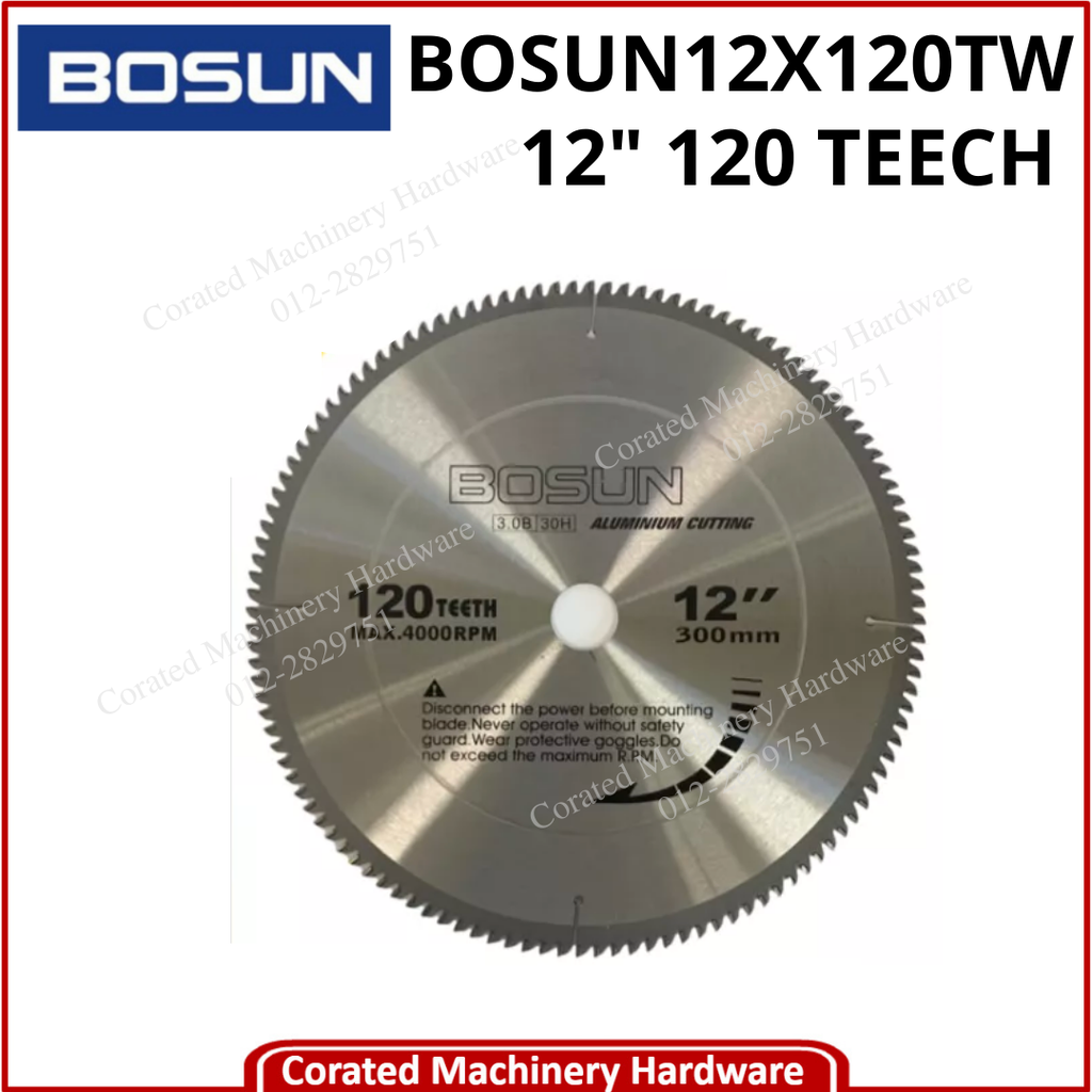 BOSUN 12&quot; X 120T TCT SAW BLADE - WOOD