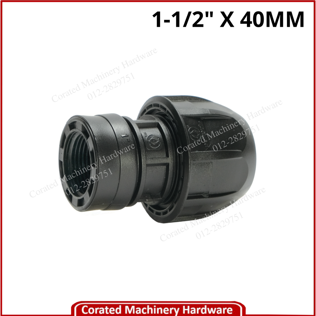 1-1/2&quot; X 40MM FEMALE THREADED ADAPTOR