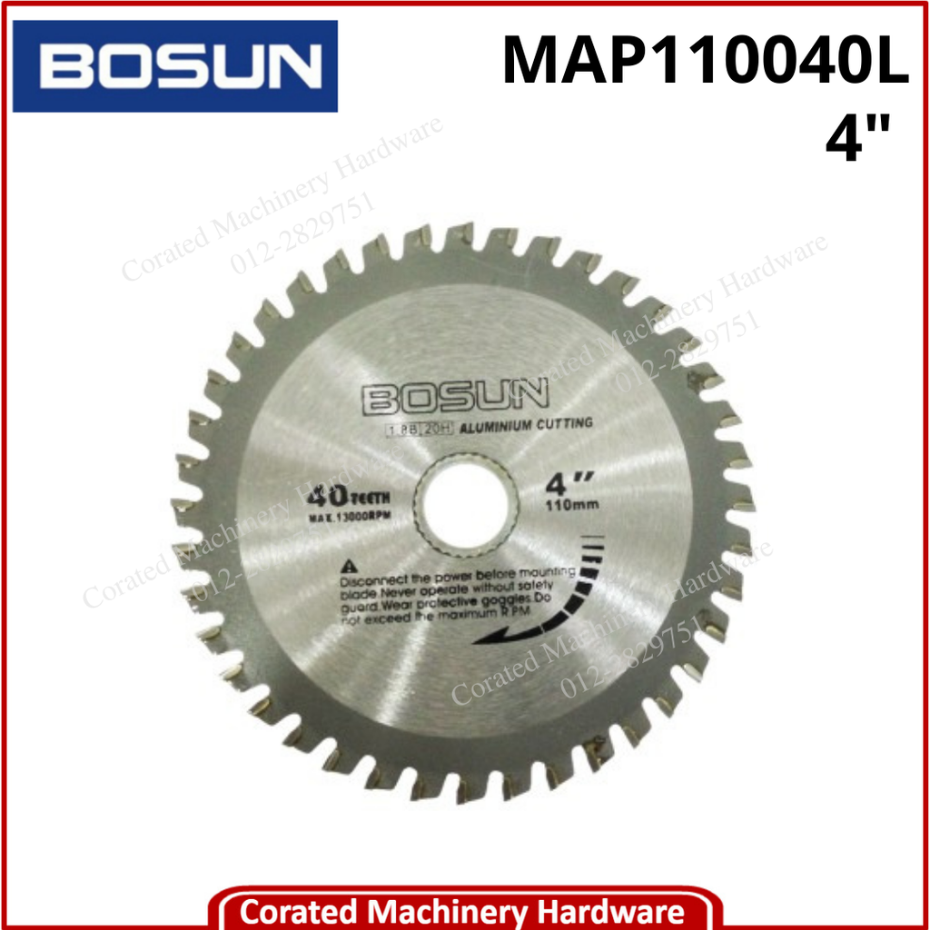 BOSUN CIRCULAR SAW BLADE TCT FOR ALUMINIUM 