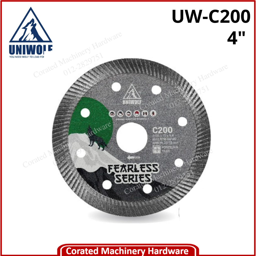 UNIWOLF DIAMOND WHEEL 105MM C200