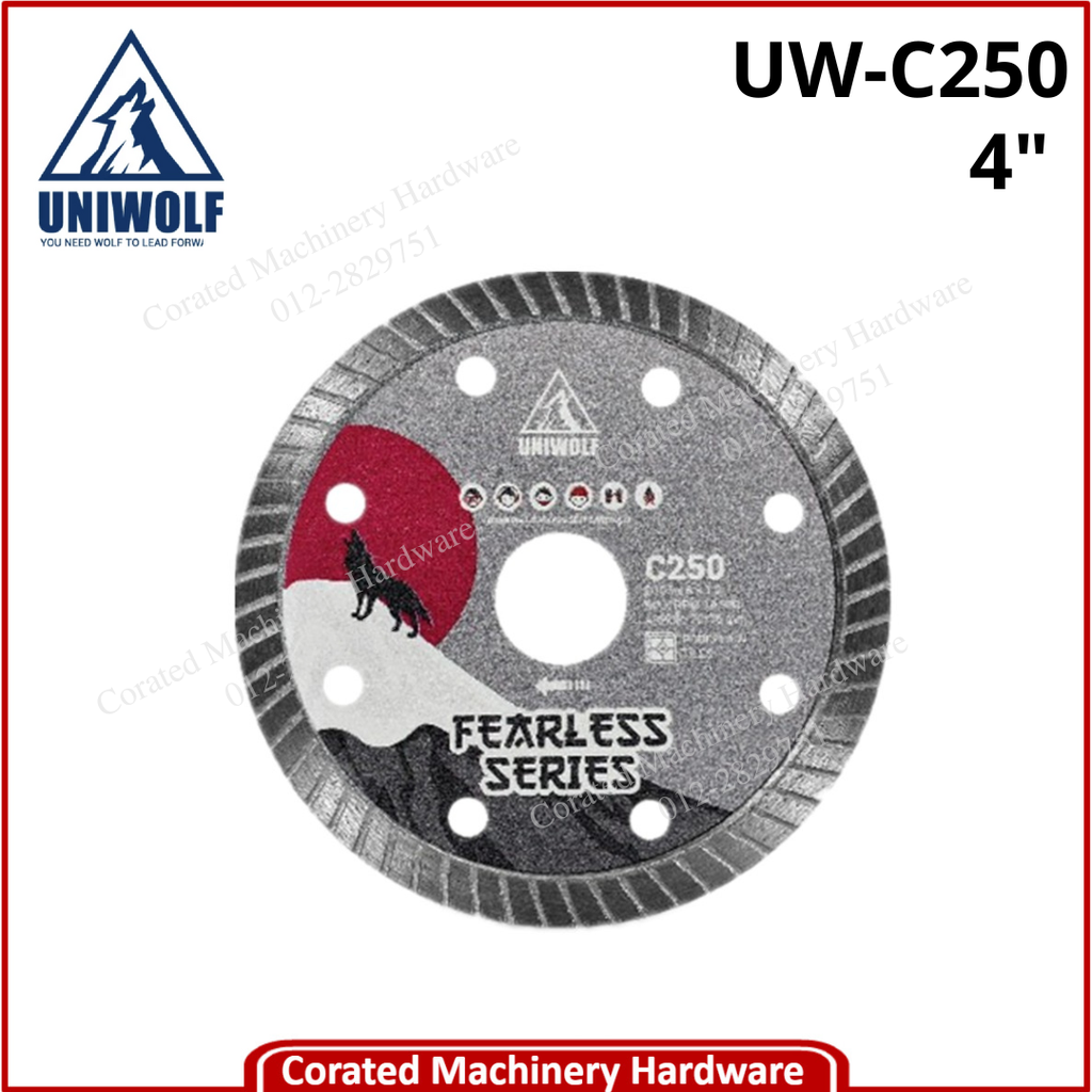 UNIWOLF DIAMOND WHEEL 105MM C250 - PORCELAIN TILES