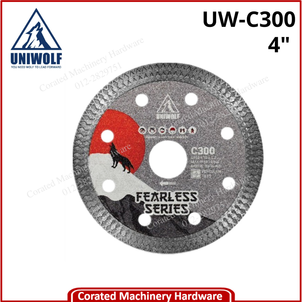 UNIWOLF DIAMOND WHEEL 105MM C300 - PORCELAIN TILES