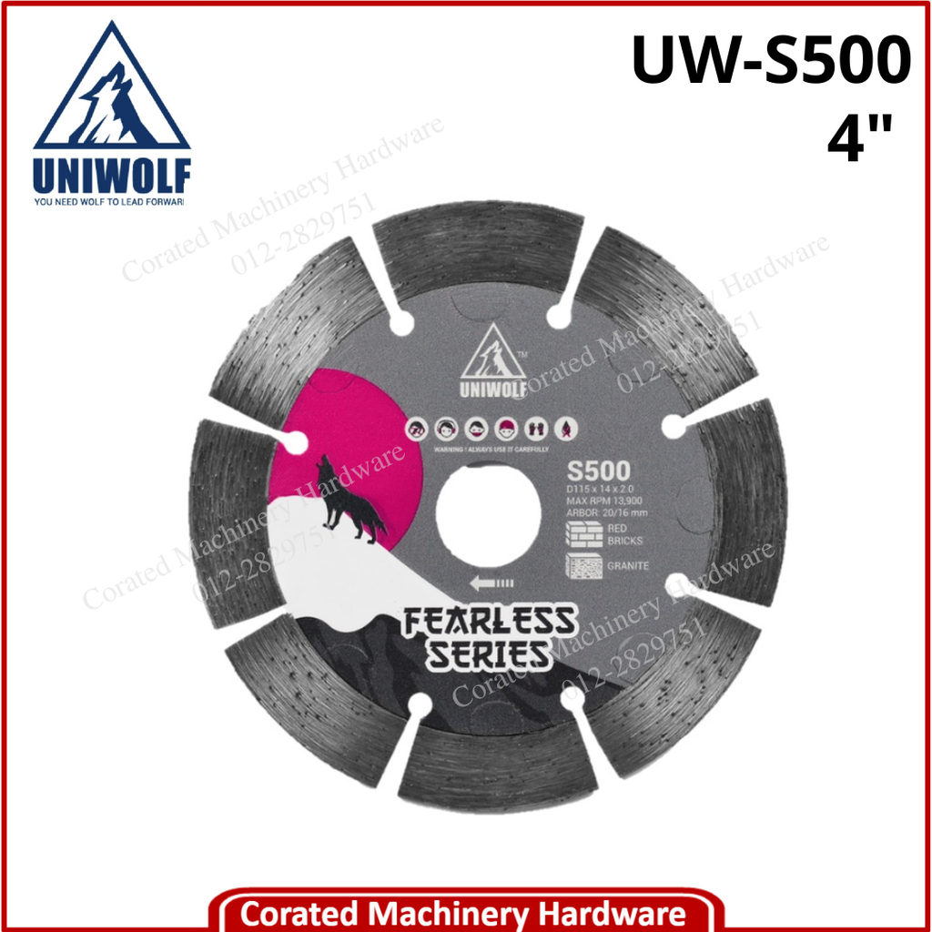 UNIWOLF DIAMOND WHEEL 115MM S500