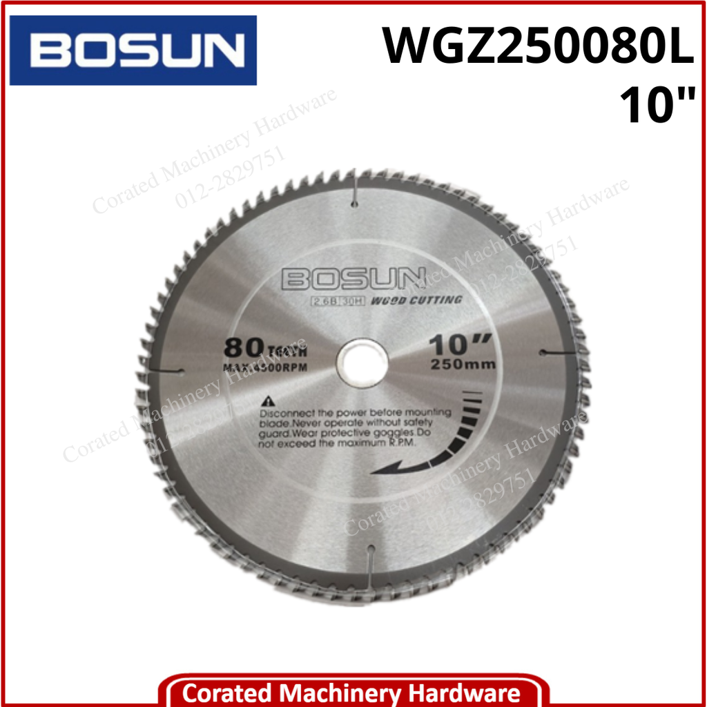 10&quot; CIRCULAR SAW BLADE 250X2.6X30/25.4/22.23 80T