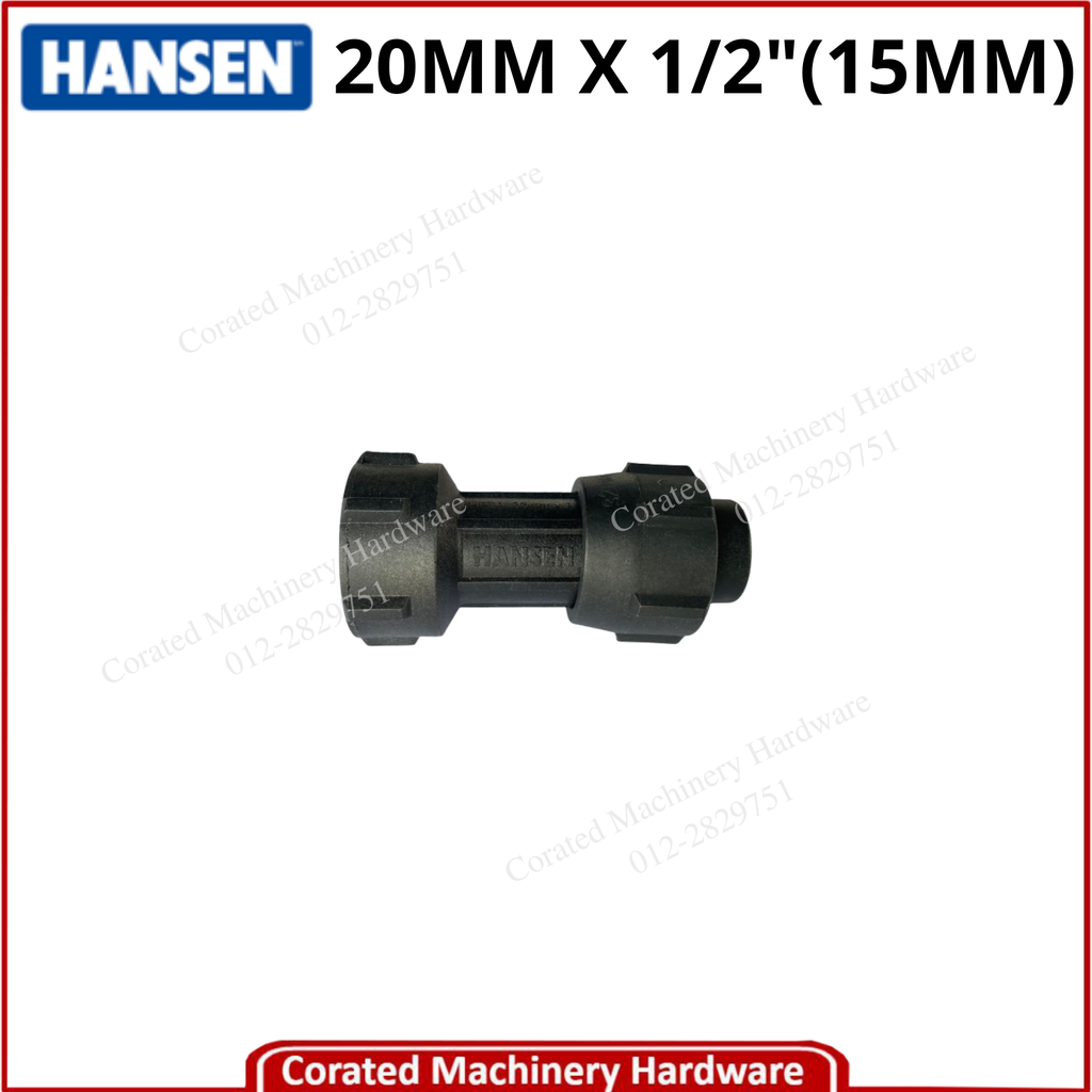 HANSEN POLY FEMALE THREADED ADAPTOR